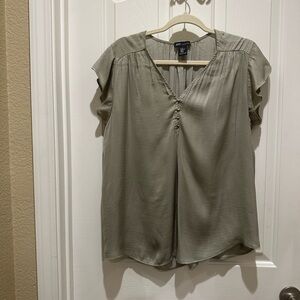 Jones New York Sage Button-Front Blouse
